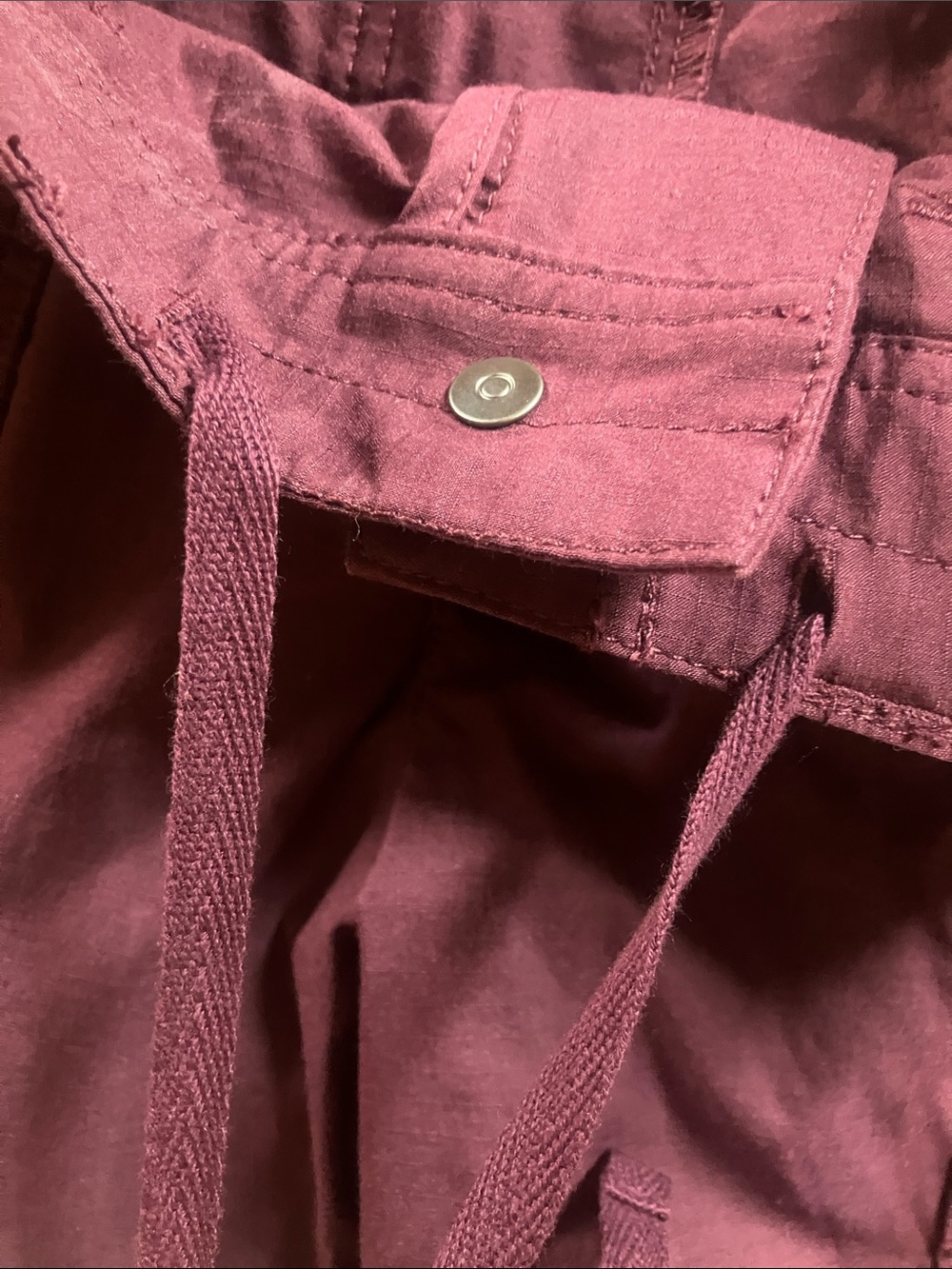 Title Nine 7" Big B Women's Plum/Burgundy Brash ripstop Hiking Shorts size 6 - Picture 7 of 12